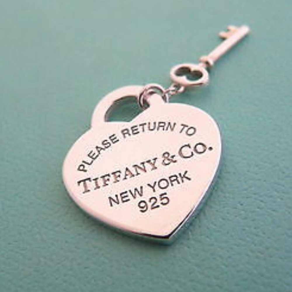 Tiffany & Co Heart Key Charm Pendant Classic